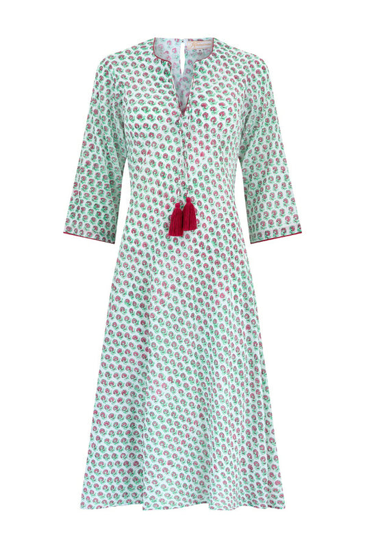 Aqua Red Print