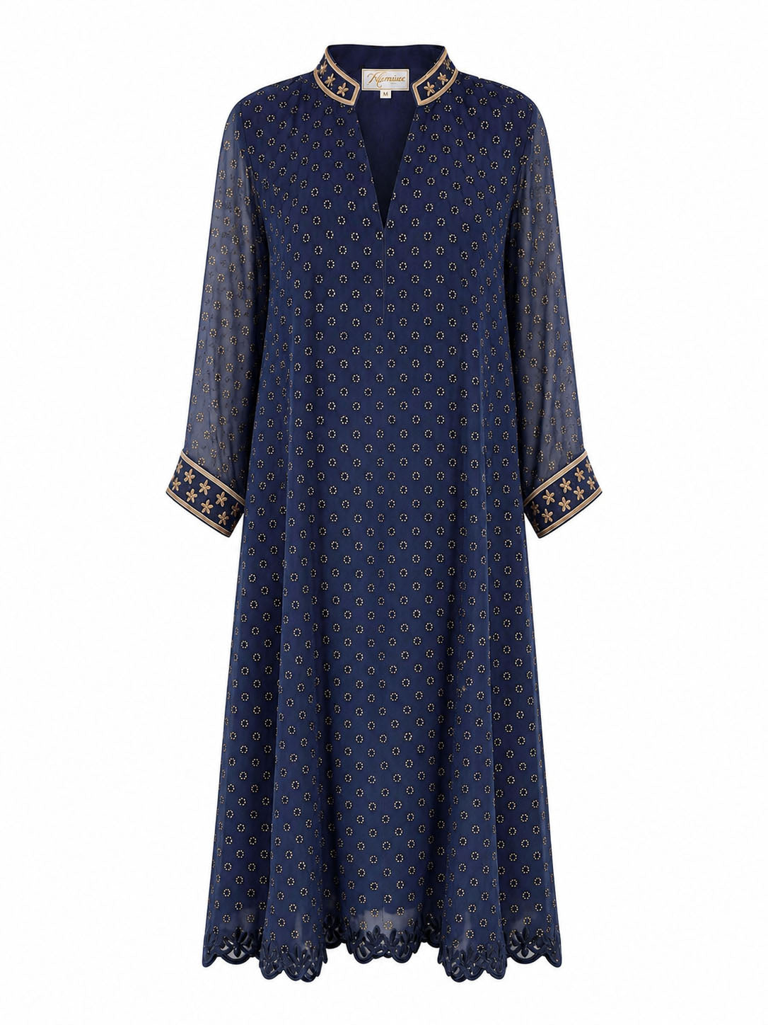 Navy Georgette Dress by Kaminee