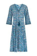 Sugar Reef Cotton Dress - Teal
