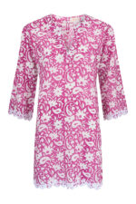 Crete Cotton Kaftan - Fuschia