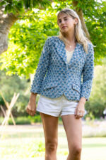 Two Tone Cotton Denim Jacket